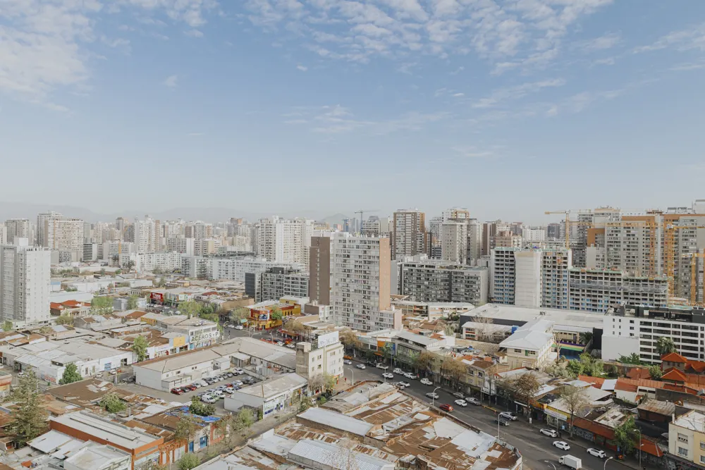 Vista panorámica de la ciudad, departamento Av. Vicuña Mackenna 881