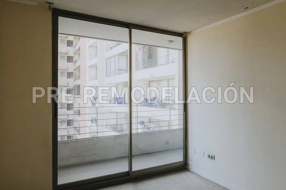 Segundo dormitorio con salida a la terraza, departamento Bandera 898