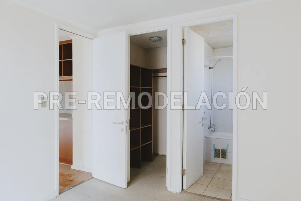 Clóset, baño y cocina, departamento Bandera 898