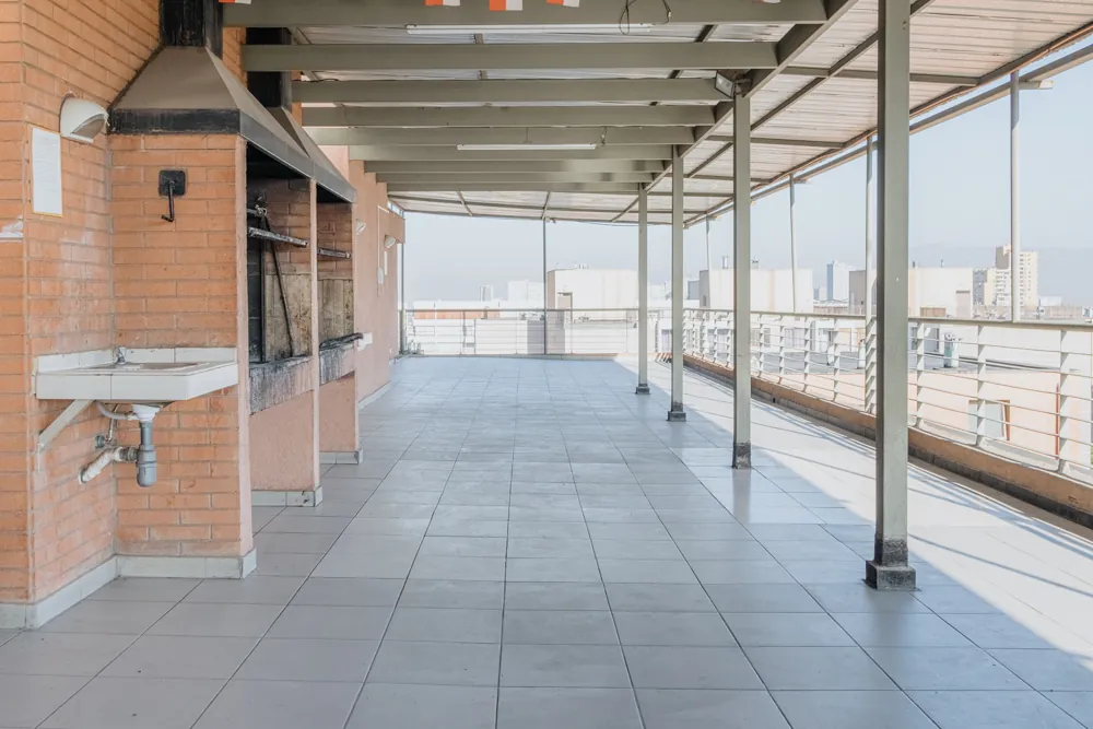 Quincho y terraza común, departamento España 445