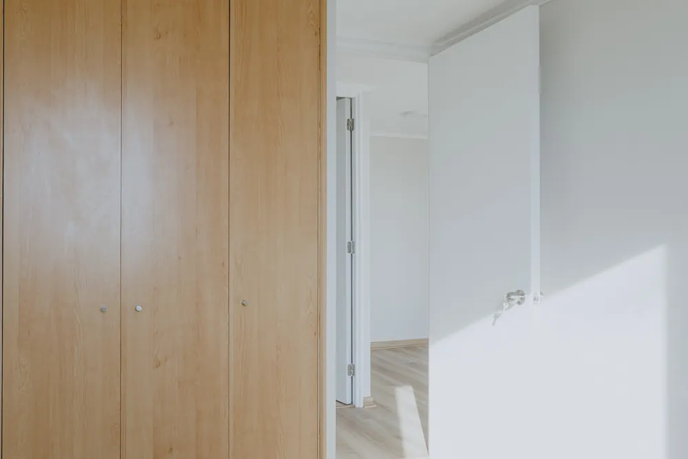Segundo dormitorio con clóset, departamento Mapocho 1450