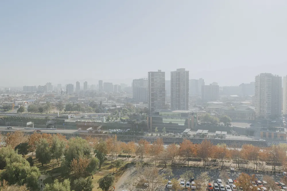Vista panorámica de la ciudad, departamento Mapocho 1450