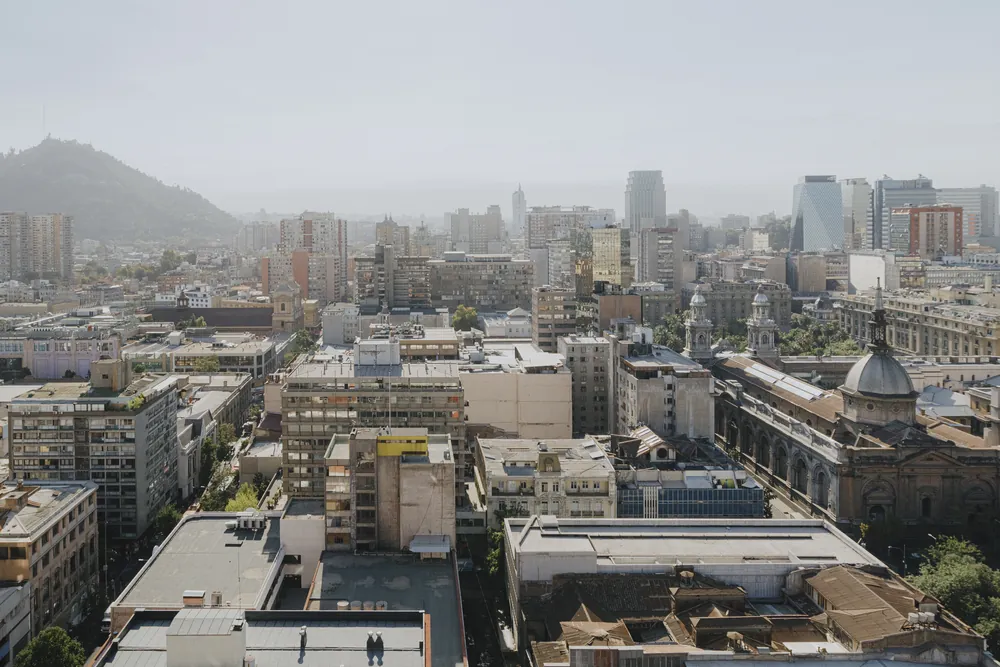 Vista al centro de Santiago, departamento Morandé 580