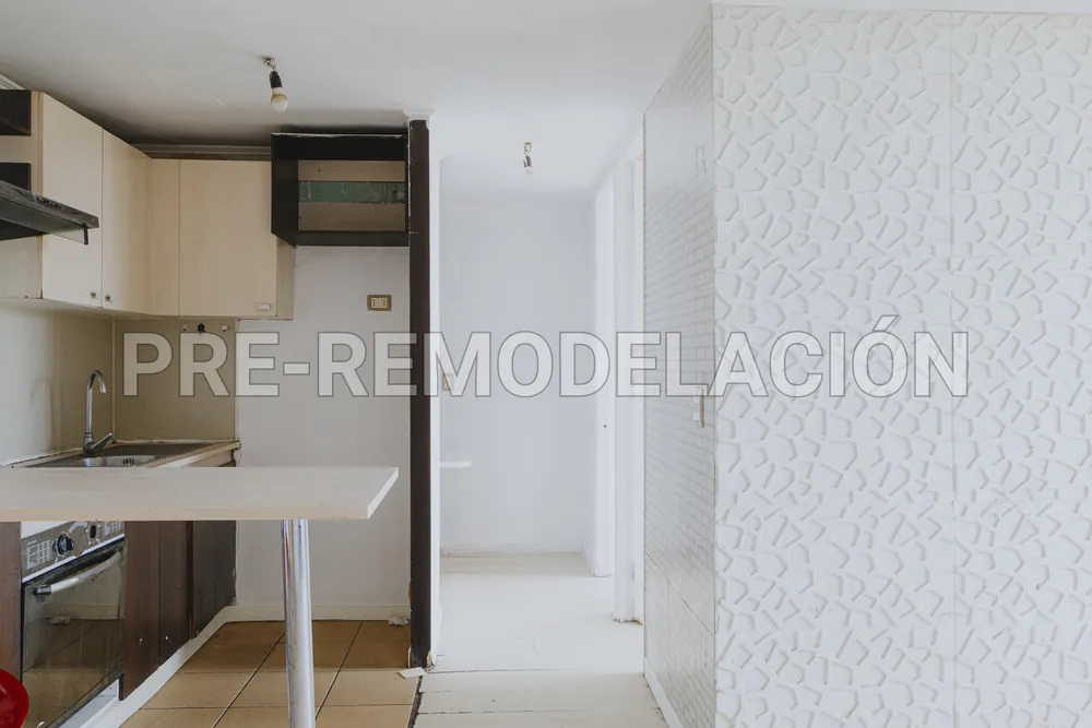 Cocina y pasillo, departamento Nataniel Cox 599