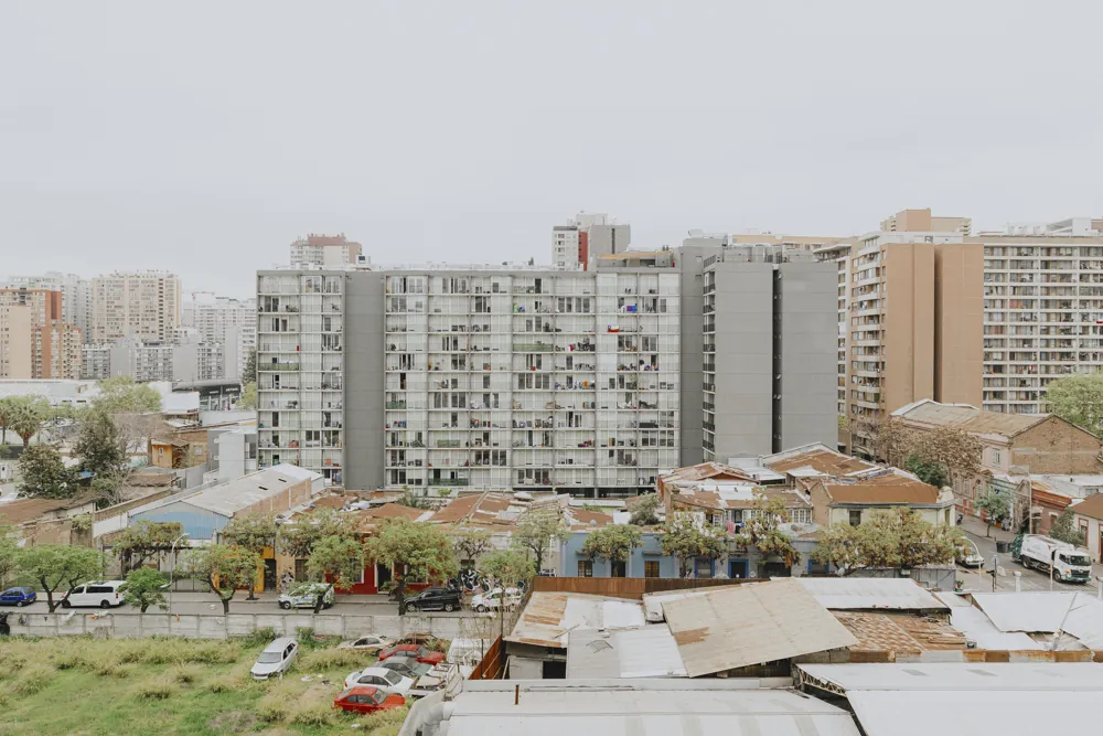 Vista a la ciudad desde el piso 9, departamento San Isidro 635