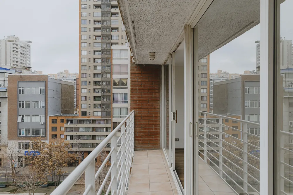 Terraza con vista, departamento Santo Domingo 1240